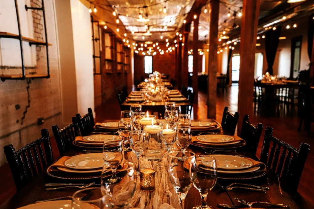 The finished event space